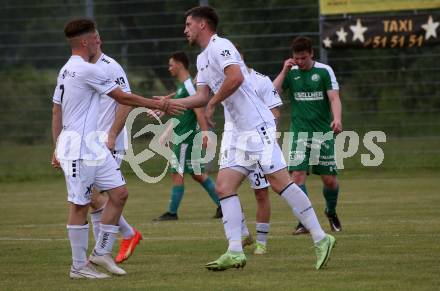 Fussball Kaerntner Liga. ASK gegen Lendorf.   Torjubel  Seid Zukic (ASK).  KLagenfurt, am 2.6.2023.
Foto: Kuess



---
pressefotos, pressefotografie, kuess, qs, qspictures, sport, bild, bilder, bilddatenbank