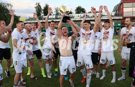 Fussball Kaerntner Liga. ASK gegen Lendorf. Meisterfeier  (ASK).  KLagenfurt, am 2.6.2023.
Foto: Kuess



---
pressefotos, pressefotografie, kuess, qs, qspictures, sport, bild, bilder, bilddatenbank