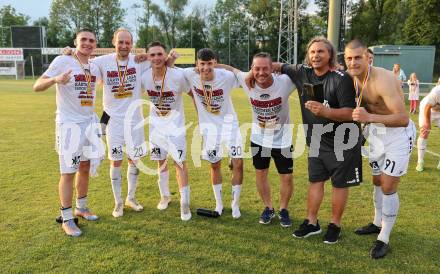 Fussball Kaerntner Liga. ASK gegen Lendorf. Meisterfeier  (ASK).  KLagenfurt, am 2.6.2023.
Foto: Kuess



---
pressefotos, pressefotografie, kuess, qs, qspictures, sport, bild, bilder, bilddatenbank