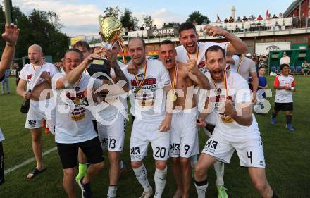 Fussball Kaerntner Liga. ASK gegen Lendorf. Meisterfeier  (ASK).  KLagenfurt, am 2.6.2023.
Foto: Kuess



---
pressefotos, pressefotografie, kuess, qs, qspictures, sport, bild, bilder, bilddatenbank