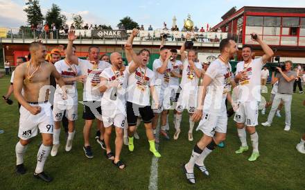 Fussball Kaerntner Liga. ASK gegen Lendorf. Meisterfeier  (ASK).  KLagenfurt, am 2.6.2023.
Foto: Kuess



---
pressefotos, pressefotografie, kuess, qs, qspictures, sport, bild, bilder, bilddatenbank