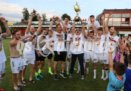 Fussball Kaerntner Liga. ASK gegen Lendorf. Meisterfeier  (ASK).  KLagenfurt, am 2.6.2023.
Foto: Kuess



---
pressefotos, pressefotografie, kuess, qs, qspictures, sport, bild, bilder, bilddatenbank