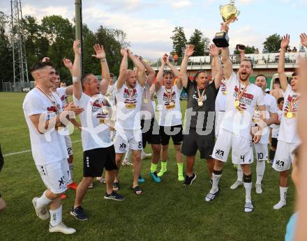 Fussball Kaerntner Liga. ASK gegen Lendorf. Meisterfeier  (ASK).  KLagenfurt, am 2.6.2023.
Foto: Kuess



---
pressefotos, pressefotografie, kuess, qs, qspictures, sport, bild, bilder, bilddatenbank