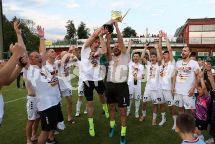 Fussball Kaerntner Liga. ASK gegen Lendorf. Meisterfeier  (ASK).  KLagenfurt, am 2.6.2023.
Foto: Kuess



---
pressefotos, pressefotografie, kuess, qs, qspictures, sport, bild, bilder, bilddatenbank