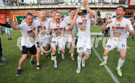 Fussball Kaerntner Liga. ASK gegen Lendorf. Meisterfeier  (ASK).  KLagenfurt, am 2.6.2023.
Foto: Kuess



---
pressefotos, pressefotografie, kuess, qs, qspictures, sport, bild, bilder, bilddatenbank