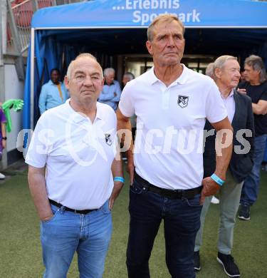 Fussball Bundesliga. SK Austria Klagenfurt gegen SK Rapid Wien.   Guenther Golautschnig, Robert Hasitzka. Klagenfurt, am 3.6.2023.
Foto: Kuess
---
pressefotos, pressefotografie, kuess, qs, qspictures, sport, bild, bilder, bilddatenbank