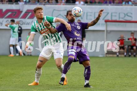 Fussball Bundesliga. SK Austria Klagenfurt gegen SK Rapid Wien. Maximiliano Moreira Romero,   (Klagenfurt),  Ferdy Druif  (Rapid).  Klagenfurt, am 3.6.2023.
Foto: Kuess
---
pressefotos, pressefotografie, kuess, qs, qspictures, sport, bild, bilder, bilddatenbank