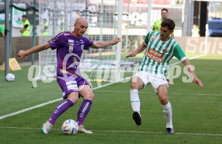 Fussball Bundesliga. SK Austria Klagenfurt gegen SK Rapid Wien.  Nicolas Wimmer,  (Klagenfurt), Ante Bajic   (Rapid).  Klagenfurt, am 3.6.2023.
Foto: Kuess
---
pressefotos, pressefotografie, kuess, qs, qspictures, sport, bild, bilder, bilddatenbank