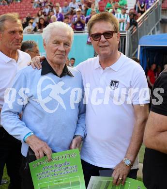 Fussball Bundesliga. SK Austria Klagenfurt gegen SK Rapid Wien.  Alois Jagodic, Kurt Widmann . Klagenfurt, am 3.6.2023.
Foto: Kuess
---
pressefotos, pressefotografie, kuess, qs, qspictures, sport, bild, bilder, bilddatenbank