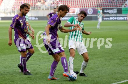 Fussball Bundesliga. SK Austria Klagenfurt gegen SK Rapid Wien. Thorsten Mahrer,   (Klagenfurt),  Ante Bajic  (Rapid).  Klagenfurt, am 3.6.2023.
Foto: Kuess
---
pressefotos, pressefotografie, kuess, qs, qspictures, sport, bild, bilder, bilddatenbank