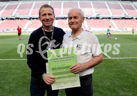 Fussball Bundesliga. SK Austria Klagenfurt gegen SK Rapid Wien.  Klaus MItterdorfer, Rudolf Tuerk . Klagenfurt, am 3.6.2023.
Foto: Kuess
---
pressefotos, pressefotografie, kuess, qs, qspictures, sport, bild, bilder, bilddatenbank