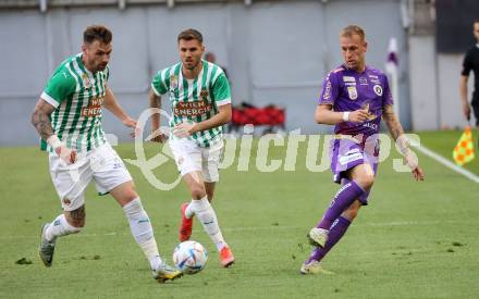 Fussball Bundesliga. SK Austria Klagenfurt gegen SK Rapid Wien.  Florian Jaritz, (Klagenfurt),   Michael Sollbauer  (Rapid).  Klagenfurt, am 3.6.2023.
Foto: Kuess
---
pressefotos, pressefotografie, kuess, qs, qspictures, sport, bild, bilder, bilddatenbank