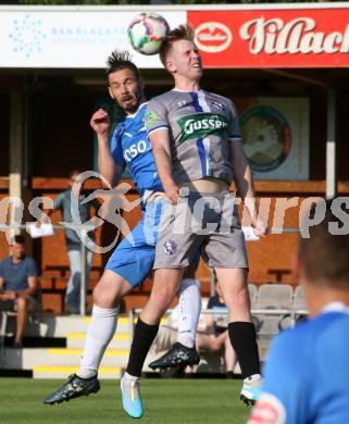 Fussball KFV Cup. SAK gegen Dellach/Gail. Patrick Lausegger  (SAK),  Filip Skerl  (Dellach). Klagenfurt, am 17.6.2023.
Foto: Kuess



---
pressefotos, pressefotografie, kuess, qs, qspictures, sport, bild, bilder, bilddatenbank
