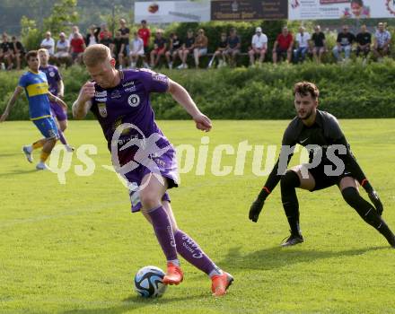 Fussball Bundesliga Testspiel. DSG/ATUS Ferlach gegen SK Austria Klagenfurt.  Jonas Arweiler (Austria KLagenfurt). Ferlach, am 30.6.2023.
Foto: Kuess



---
pressefotos, pressefotografie, kuess, qs, qspictures, sport, bild, bilder, bilddatenbank