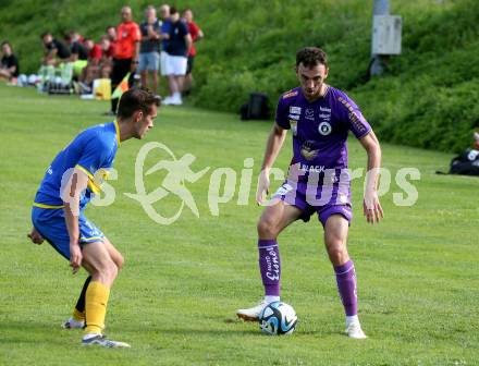 Fussball Bundesliga Testspiel. DSG/ATUS Ferlach gegen SK Austria Klagenfurt.  Andrew Irving (Austria KLagenfurt). Ferlach, am 30.6.2023.
Foto: Kuess



---
pressefotos, pressefotografie, kuess, qs, qspictures, sport, bild, bilder, bilddatenbank