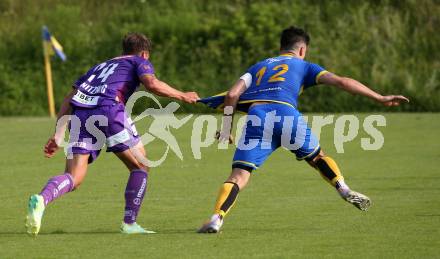 Fussball Bundesliga Testspiel. DSG/ATUS Ferlach gegen SK Austria Klagenfurt. Christopher Wernitznig (Austria KLagenfurt). Ferlach, am 30.6.2023.
Foto: Kuess



---
pressefotos, pressefotografie, kuess, qs, qspictures, sport, bild, bilder, bilddatenbank