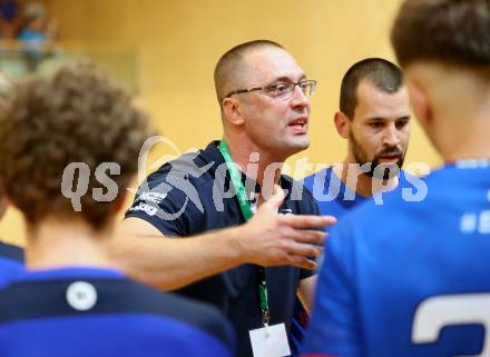 Handball BUndesliga. SC Ferlach gegen HC FIVERS WAT Margareten. Trainer Risto Arnaudovski  (SCF). Ferlach, am 5.9.2023.
Foto: Kuess
---
pressefotos, pressefotografie, kuess, qs, qspictures, sport, bild, bilder, bilddatenbank