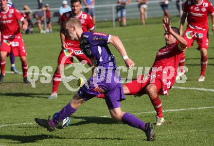 Fussball.  Testspiel. Austria Klagenfurt gegen GAK.  Christopher Cvetko (Klagenfurt). Viktring, 8.9.2023.
Foto: Kuess
---
pressefotos, pressefotografie, kuess, qs, qspictures, sport, bild, bilder, bilddatenbank
