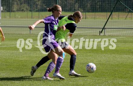 Fussball Frauen. OEFB Cup. SK Austria Klagenfurt gegen GAK.  Gina Emilia Tassotti  (Austria Klagenfurt). Glanegg, am 10.9.2023.
Foto: Kuess
---
pressefotos, pressefotografie, kuess, qs, qspictures, sport, bild, bilder, bilddatenbank
