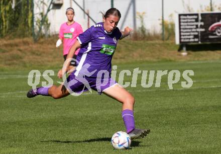 Fussball Frauen. OEFB Cup. SK Austria Klagenfurt gegen GAK.   Alina-Marie Vaschauner (Austria Klagenfurt). Glanegg, am 10.9.2023.
Foto: Kuess
---
pressefotos, pressefotografie, kuess, qs, qspictures, sport, bild, bilder, bilddatenbank
