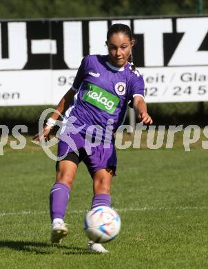 Fussball Frauen. OEFB Cup. SK Austria Klagenfurt gegen GAK.  Valentina Charlotte Eberhart  (Austria Klagenfurt). Glanegg, am 10.9.2023.
Foto: Kuess
---
pressefotos, pressefotografie, kuess, qs, qspictures, sport, bild, bilder, bilddatenbank