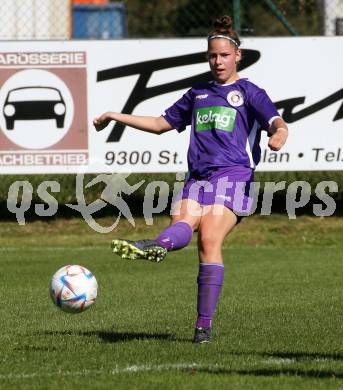 Fussball Frauen. OEFB Cup. SK Austria Klagenfurt gegen GAK.  Lena Yvonne Kubisko  (Austria Klagenfurt). Glanegg, am 10.9.2023.
Foto: Kuess
---
pressefotos, pressefotografie, kuess, qs, qspictures, sport, bild, bilder, bilddatenbank