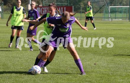 Fussball Frauen. OEFB Cup. SK Austria Klagenfurt gegen GAK.  Alina-Marie Vaschauner  (Austria Klagenfurt). Glanegg, am 10.9.2023.
Foto: Kuess
---
pressefotos, pressefotografie, kuess, qs, qspictures, sport, bild, bilder, bilddatenbank