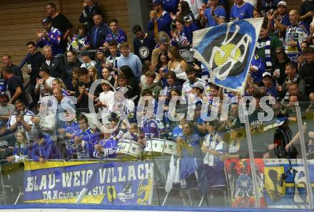 EBEL. Eishockey Bundesliga. EC VSV gegen HCB Suedtirol Alperia.    Fans (VSV). Villach, am 19.9.2023
Foto: Kuess
www.qspictures.net
---
pressefotos, pressefotografie, kuess, qs, qspictures, sport, bild, bilder, bilddatenbank