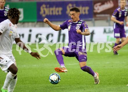 Fussball Bundesliga. SK Austria Klagenfurt gegen SC Austria Lustenau.   Sinan Karweina (Klagenfurt).  Klagenfurt, am 23.9.2023.
Foto: Kuess
---
pressefotos, pressefotografie, kuess, qs, qspictures, sport, bild, bilder, bilddatenbank