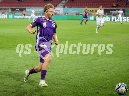 Fussball Bundesliga. SK Austria Klagenfurt gegen SC Austria Lustenau.   Aaron Sky Schwarz (Klagenfurt).  Klagenfurt, am 23.9.2023.
Foto: Kuess
---
pressefotos, pressefotografie, kuess, qs, qspictures, sport, bild, bilder, bilddatenbank