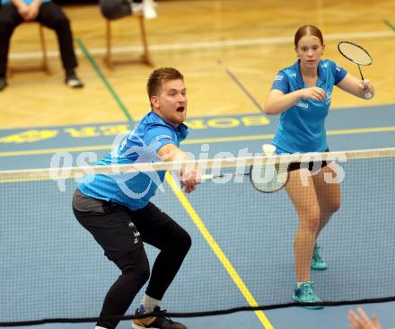 Badminton. ASKOE Kelag Kaernten. Martin Cerkovnik, Lea Kreulitsch  . Klagenfurt, 15.10.2023
Foto: Kuess
www.qspictures.net
---
pressefotos, pressefotografie, kuess, qs, qspictures, sport, bild, bilder, bilddatenbank