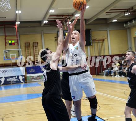 Basketball 2. Liga 2023/2024. Grunddurchgang 6. Runde.  KOS Celovec gegen Woerthersee Piraten..  Anton Marusic (KOS),  Marin Sliskovic  (Piraten). Klagenfurt, am 11.11.2023.
Foto: Kuess
www.qspictures.net
---
pressefotos, pressefotografie, kuess, qs, qspictures, sport, bild, bilder, bilddatenbank