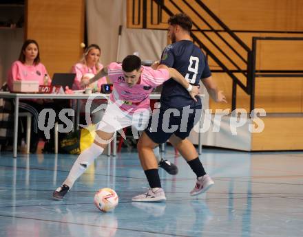 Futsal. Carinthia Flamengo Futsal Club gegen LPSV-Kaernten.   Armin Kahvedzic (C.F.F.C),    Dino Matoruga (LPSV). Klagenfurt, 26.11.2023.
Foto: Kuess
www.qspictures.net
---
pressefotos, pressefotografie, kuess, qs, qspictures, sport, bild, bilder, bilddatenbank