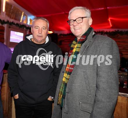 Fussball Bundesliga. SK Austria Klagenfurt. Trainer Peter Pacult, Werner Pietsch.  Klagenfurt, am 6.12.2023.
Foto: Kuess
---
pressefotos, pressefotografie, kuess, qs, qspictures, sport, bild, bilder, bilddatenbank