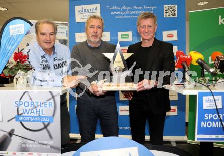 Kaernten Sport. Sportlermeeting. Pressekonferenz Sportpresseklub. Dietmar Triebnig, Marjan Velik, Arno Arthofer. KLagenfurt, am 5.12.2023.
Foto: Kuess
---
pressefotos, pressefotografie, kuess, qs, qspictures, sport, bild, bilder, bilddatenbank