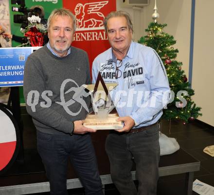 Kaernten Sport. Sportlermeeting. Pressekonferenz Sportpresseklub.  Marjan Velik, Dietmar Triebnig. Klagenfurt, am 5.12.2023.
Foto: Kuess
---
pressefotos, pressefotografie, kuess, qs, qspictures, sport, bild, bilder, bilddatenbank