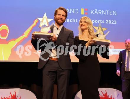 Nacht des Sports. Sportgala. Kaernten Sportler des Jahres 2023.  Marco Schwarz, Anna Gasser,  . Velden, am 23.12.2023.
Foto: Kuess
www.qspictures.net
---
pressefotos, pressefotografie, kuess, qs, qspictures, sport, bild, bilder, bilddatenbank