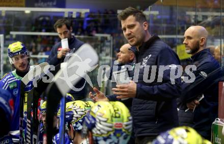 EBEL. Eishockey Bundesliga. EC VSV gegen HC Pustertal Woelfe.   Trainer Marcel Rodman, Co-Trainer David Rodman  (VSV). Villach, am 19.1.2024.
Foto: Kuess
www.qspictures.net
---
pressefotos, pressefotografie, kuess, qs, qspictures, sport, bild, bilder, bilddatenbank