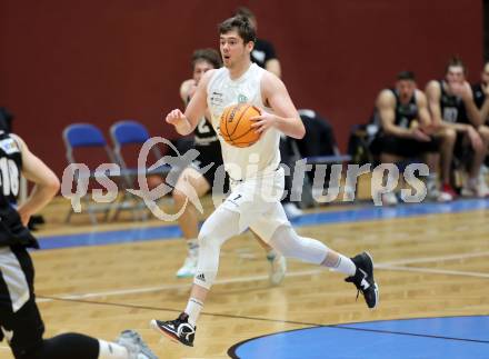 Basketball 2. Liga 2023/2024. Grunddurchgang 16. Runde.  KOS gegen RAIDERS Tirol.  Maximilian Seher (KOS),   Klagenfurt, am 3.2.2024.
Foto: Kuess
www.qspictures.net
---
pressefotos, pressefotografie, kuess, qs, qspictures, sport, bild, bilder, bilddatenbank