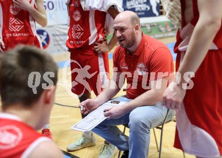 Basketball 2. Liga 2023/2024. Grunddurchgang 17. Runde.  KOS gegen Upper Austrian Ballers   Trainer Samuli Nieminen (Austrian Ballers). Klagenfurt, am 10.2.2024.
Foto: Kuess

---
pressefotos, pressefotografie, kuess, qs, qspictures, sport, bild, bilder, bilddatenbank