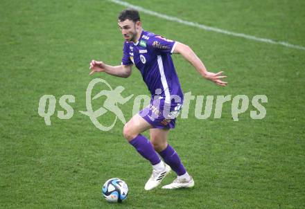 Fussball. Bundesliga. SK Austria Klagenfurt gegen Rapid  Wien.  Andrew Irving   (Austria Klagenfurt),.. Klagenfurt, 10.3.2024.
Foto: Kuess
---
pressefotos, pressefotografie, kuess, qs, qspictures, sport, bild, bilder, bilddatenbank