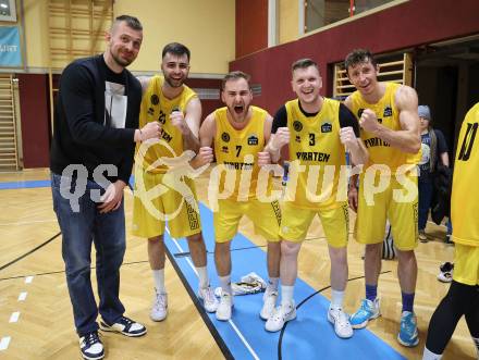 Basketball 2. Liga 2023/2024. Playoffs. VF-033.  Woerthersee Piraten gegen Guessing Blackbirds.  Rasid Mahalbasic, Marin Sliskovic, Daniel Filipovic, Jernej Andolsek Heine, Simon Finzgar  (Piraten),   Klagenfurt, am 16.3.2024.
Foto: Kuess

---
pressefotos, pressefotografie, kuess, qs, qspictures, sport, bild, bilder, bilddatenbank