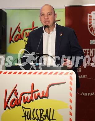 Fussball. Jahreshauptversammlung Kaerntner Fussballverband.  Martin Mutz.. Klagenfurt, am 15.3.2024.
Foto: Kuess
---
pressefotos, pressefotografie, kuess, qs, qspictures, sport, bild, bilder, bilddatenbank
