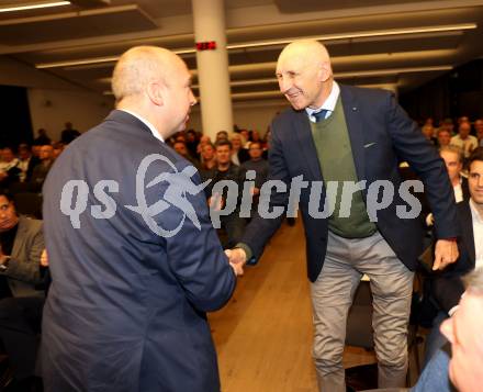 Fussball. Jahreshauptversammlung Kaerntner Fussballverband... Martin Mutz, Manfred Mertel.  Klagenfurt, am 15.3.2024.
Foto: Kuess
---
pressefotos, pressefotografie, kuess, qs, qspictures, sport, bild, bilder, bilddatenbank