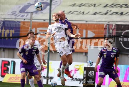 Fussball Bundesliga. SK Austria Klagenfurt gegen SK Puntigamer Sturm Graz.   Nicolas Wimmer, (Klagenfurt), Jon Gorenc Stankovic  (Graz).  Klagenfurt, am 17.3.2024.
Foto: Kuess
www.qspictures.net
---
pressefotos, pressefotografie, kuess, qs, qspictures, sport, bild, bilder, bilddatenbank