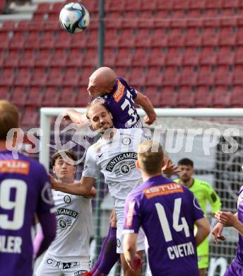 Fussball Bundesliga. SK Austria Klagenfurt gegen SK Puntigamer Sturm Graz.  Nicolas Wimmer,  (Klagenfurt), Jon Gorenc Stankovic  (Graz).  Klagenfurt, am 17.3.2024.
Foto: Kuess
www.qspictures.net
---
pressefotos, pressefotografie, kuess, qs, qspictures, sport, bild, bilder, bilddatenbank