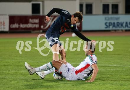 Fussball Regionalliga. WAC Amateure gegen Wallern.  Mario Leitgeb  (WAC),  
Mateo Kvesa  (Wallern).
Wolfsberg, am 22.3.2024.
Foto: Kuess
www.qspictures.net
---
pressefotos, pressefotografie, kuess, qs, qspictures, sport, bild, bilder, bilddatenbank