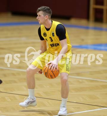 Basketball 2. Liga 2023/2024. Playoffs. SF-1.  Woerthersee Piraten gegen Union Deutsch Wagram Alligators.  Jernej Andolsek Heine  (Piraten),  Klagenfurt, am 23.3.2024.
Foto: Kuess

---
pressefotos, pressefotografie, kuess, qs, qspictures, sport, bild, bilder, bilddatenbank