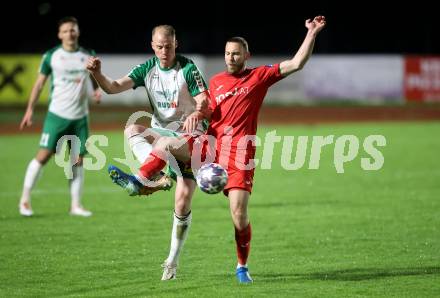 Fussball Kaertner Liga. Voelkermarkt gegen SAK.  Matthias Maierhofer  (Voelkermarkt),  Kristjan Sredojevic (SAK). Voelkermarkt, am 28.3.2024.
Foto: Kuess
www.qspictures.net
---
pressefotos, pressefotografie, kuess, qs, qspictures, sport, bild, bilder, bilddatenbank