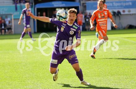 Fussball Bundesliga. SK Austria Klagenfurt gegen TSV Egger Glas Hartberg. Christopher Wernitznig  (Klagenfurt). Klagenfurt, am 7.4.2024.
Foto: Kuess
www.qspictures.net
---
pressefotos, pressefotografie, kuess, qs, qspictures, sport, bild, bilder, bilddatenbank